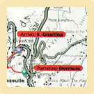 Cartina del Canyon di Santa Giustina
