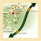 Cartina della val di Non